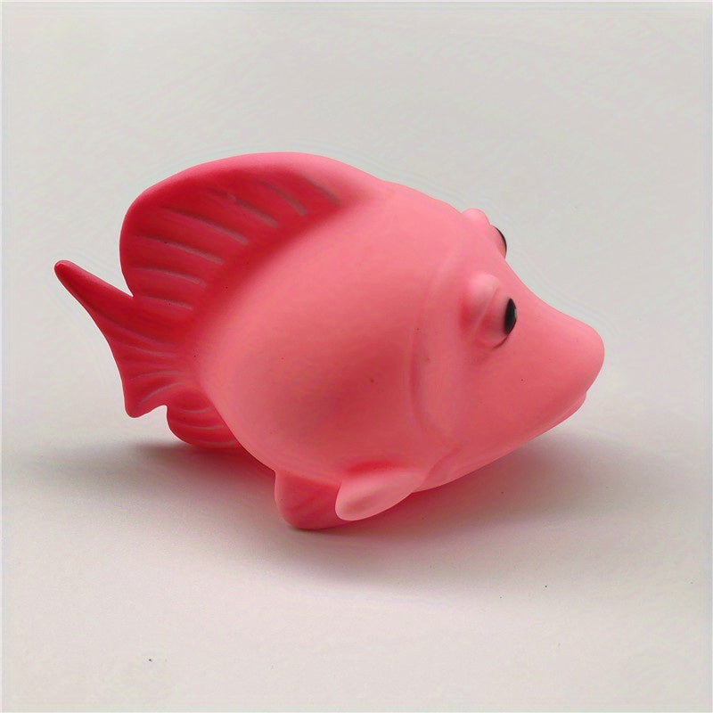 Soft Rubber Hand Grasping Ball Vinyl Fish Baby Touch Ball