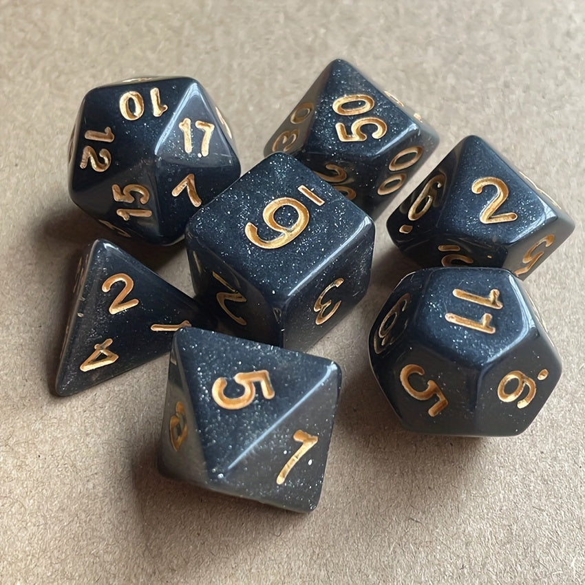 7pcs Faceted Dice Board Game TRPG Running Group Game Accessories