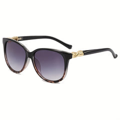 Large Square Sunglasses Casual Twist Gradient Glasses UV400