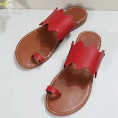 Women's Lightweight Toe Loop Sandals Clip Toe Slippers