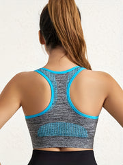 RacerBack Push Up Sports Bra High Impact Fitness Tank