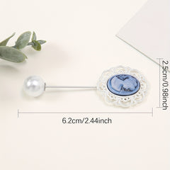 4pcs Faux Pearl Scarf Pin Hijab Shawl Clip Dress Shirt Accessories