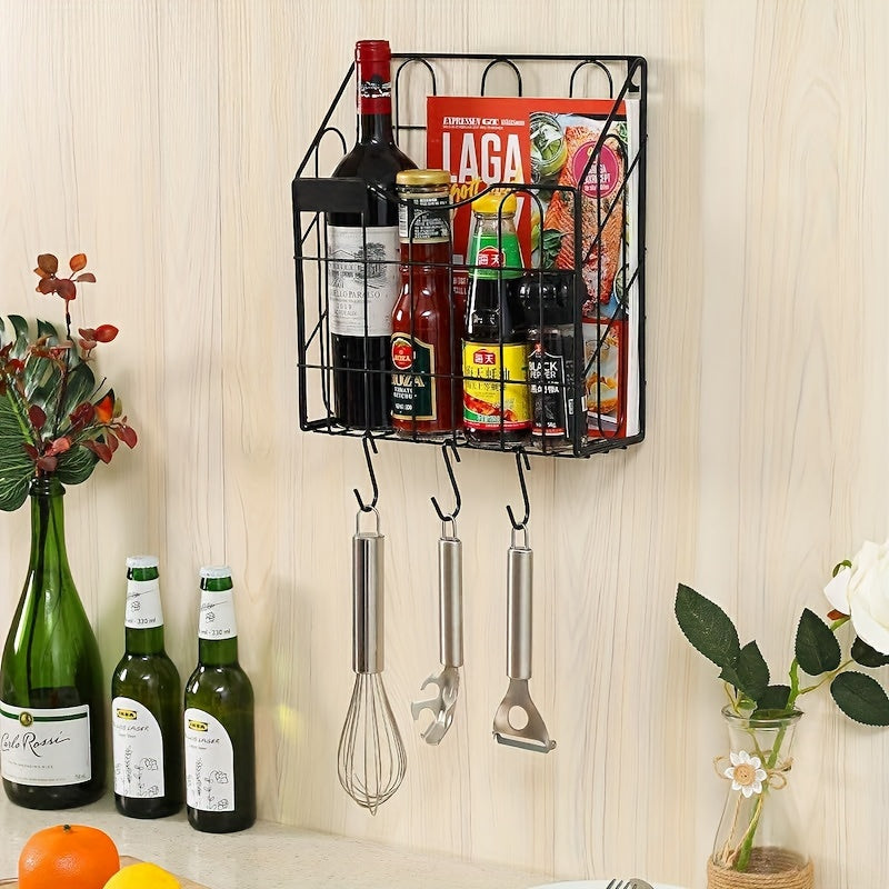 Vertical Metal Wall File Storage Rack