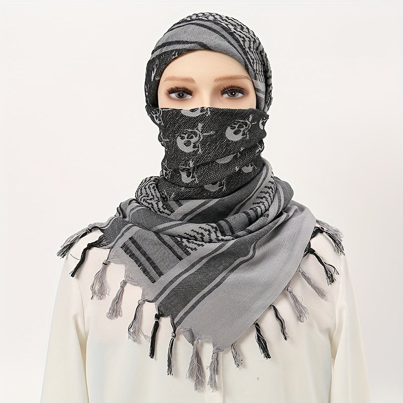 Desert Skull Pattern Tactical Scarf for Women