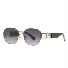 Square Metal Sunglasses Gradient UV400