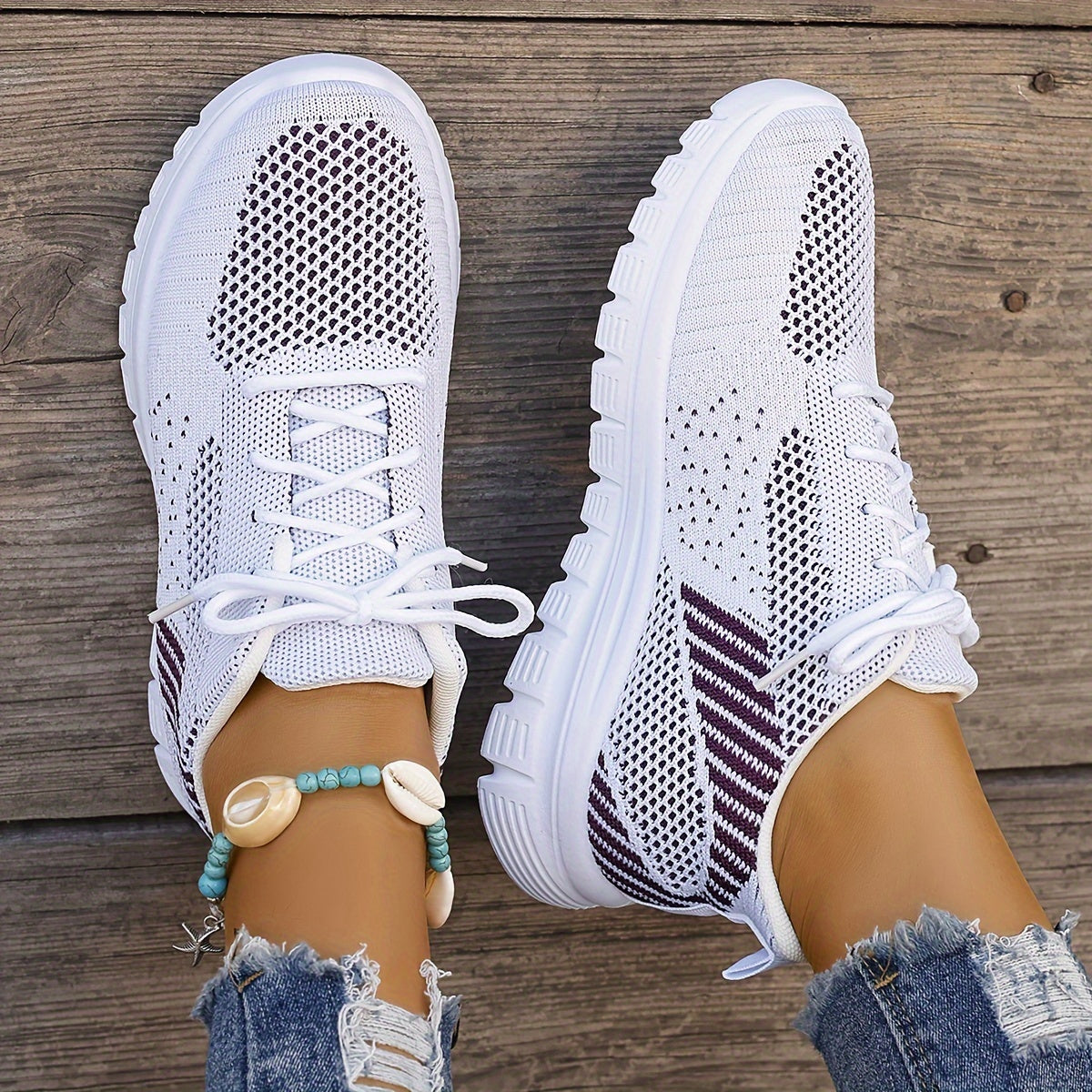 Women's Lightweight Breathable Running Shoes Soft Comfortable
