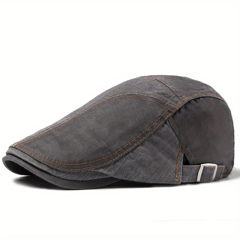 Newsboy Cap Summer Beret Vintage Visor Flat Caps Patchwork Fabric