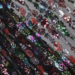 Lace Fabric Tassel Beads Rhinestone Wedding Gown Appliques Sew Patch