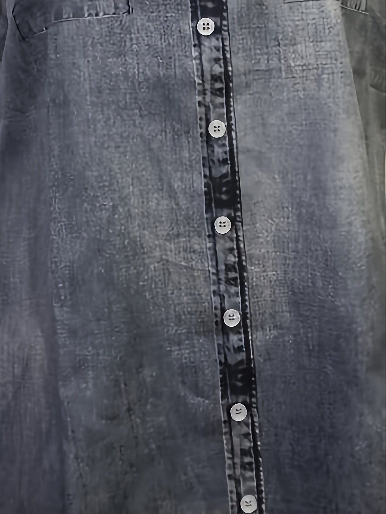 Denim Print Tank Top, Sleeveless Casual Summer Women's Clothing