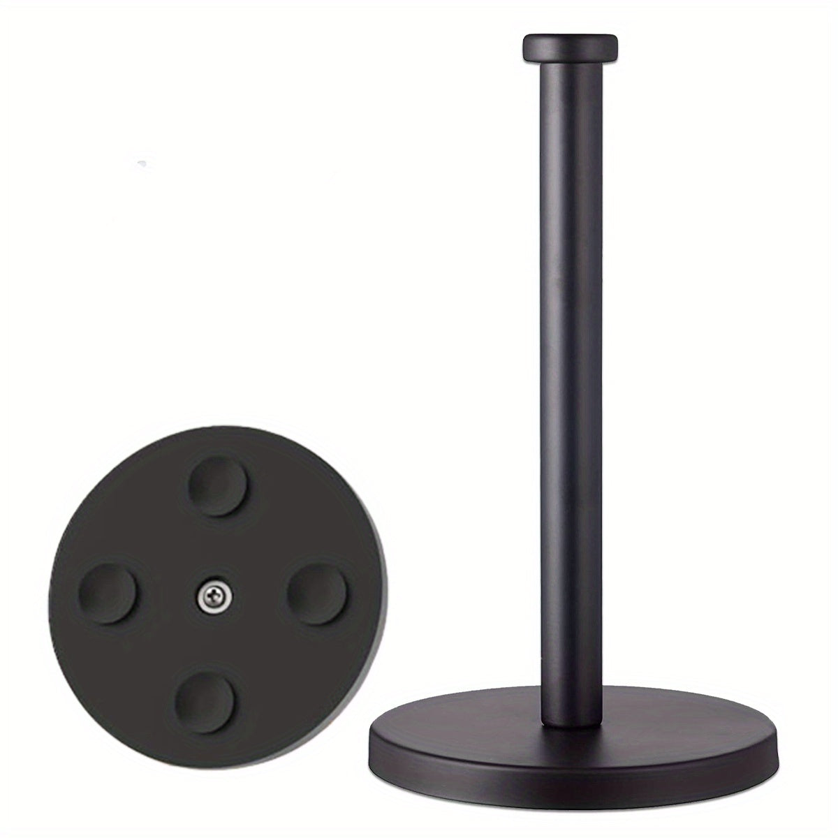 Standing Paper Towel Holder with Weighted Base for Kitchen Bathroom