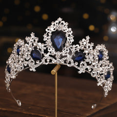 Silvery Rhinestone Bridal Crown Princess Tiara Headband