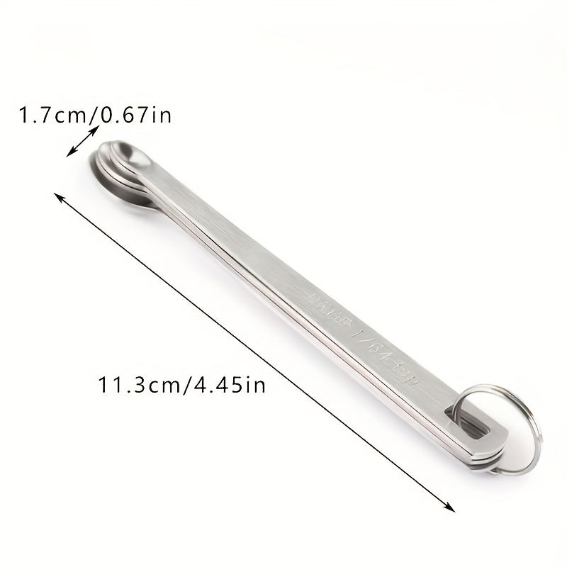 5pcs Stainless Steel Mini Measuring Spoons Seasoning Set
