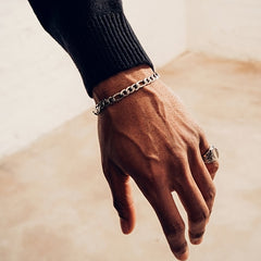 Men's Stainless Steel Silver Bracelet Jewelry Gift