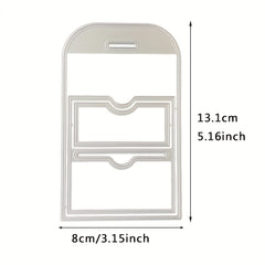 1pc Stitched Pocket Tag Set Metal Cutting Dies For DIY Album Paper Card