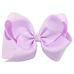 7 Pcs Girls Big Bow Hairpin Solid 6 inch Headwear Hair Accessories