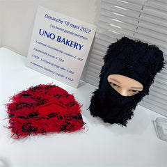 Camouflage Knitted Balaclava Face Mask Set for Adults