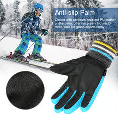 Kids Thickened Skiing Gloves Winter Warm Keeping Gloves