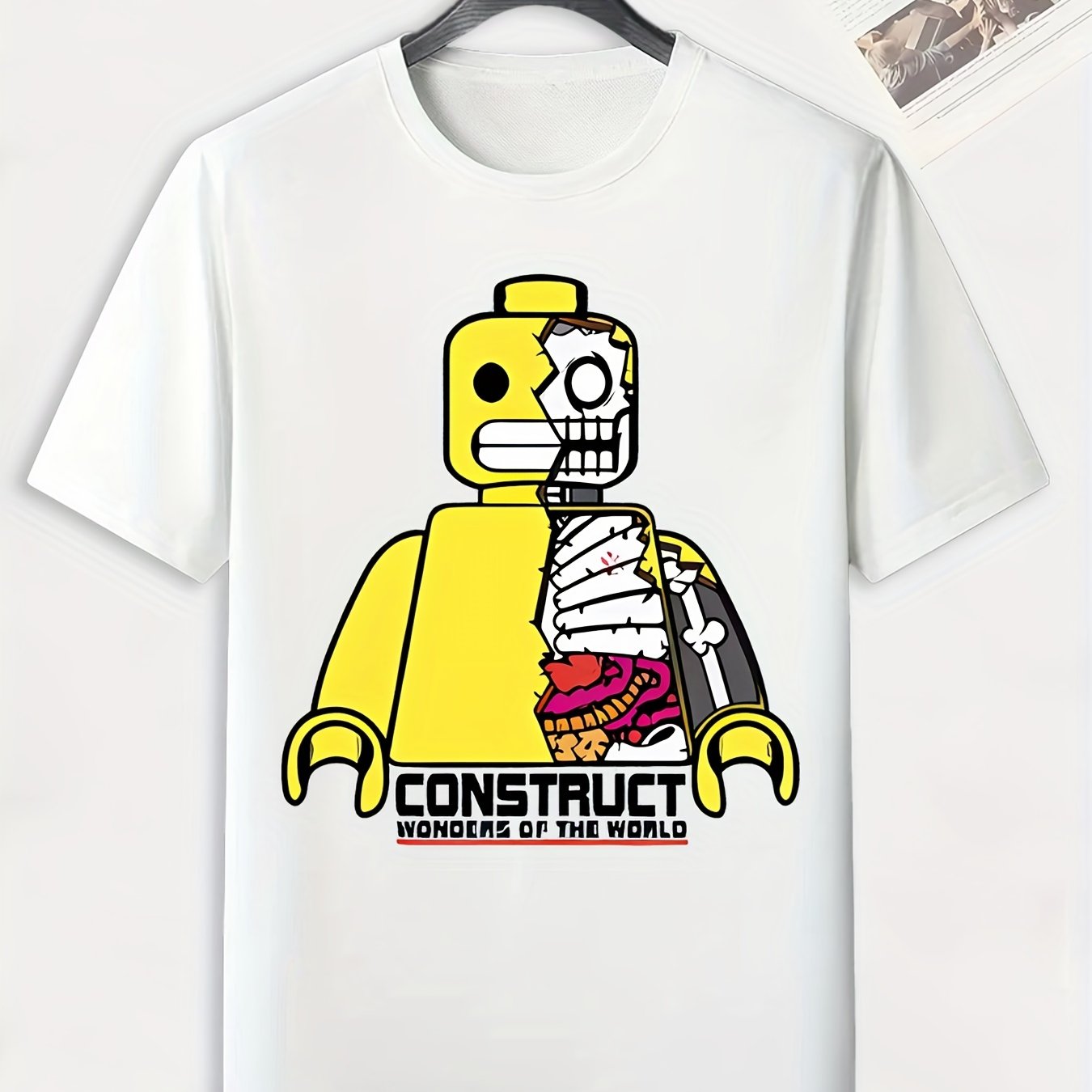 Men's Toy Print Novel T shirt Active Slightly Stretch Tee