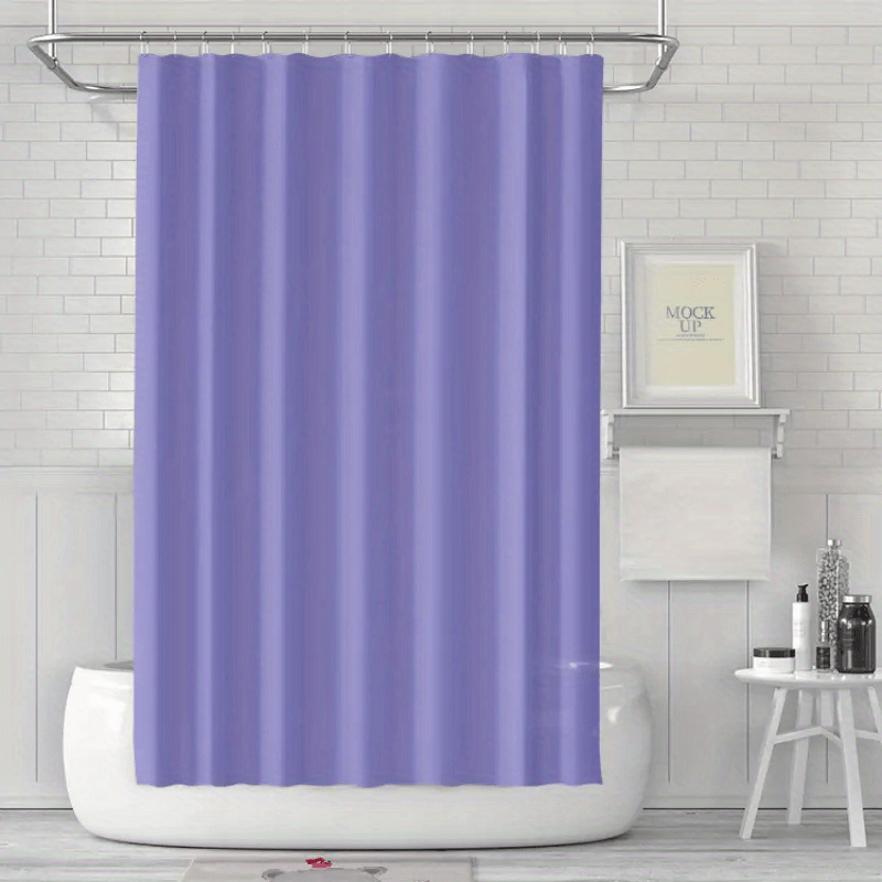 Solid Peva Shower Curtain Waterproof Thickened Bath Hotel Shower Curtain
