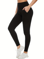 Women's High Waisted Leggings With Pockets Tummy Control Workout Yoga Pants