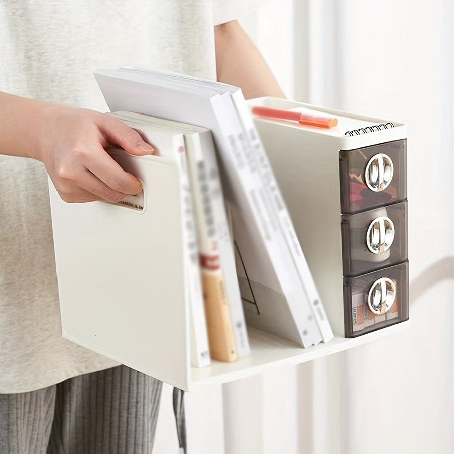 Desktop Storage Box Student Desk Stationery Finishing Box Office Shelf