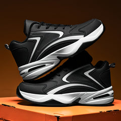 PLUS SIZE Men's Solid Basketball Shoes Comfy Breathable Non Slip Shock Absorptio