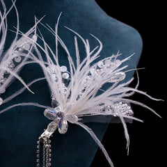 Rhinestone Fascinator Wedding Party Bridal Headpiece