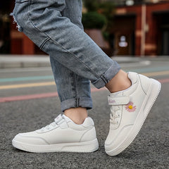 Embroidered Flower Low Top Sneakers for Girls Lightweight Anti Slip Sneakers
