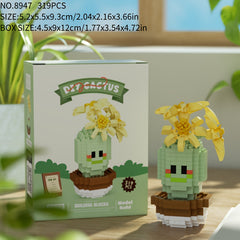 Cactus Small Grain Building Blocks DIY Toy