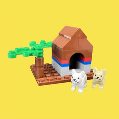 DIY Mini Dog House Building Blocks Toy Kit