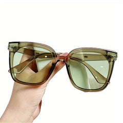 Large Jelly Frame Sunglasses UV400 Anti Light Glasses