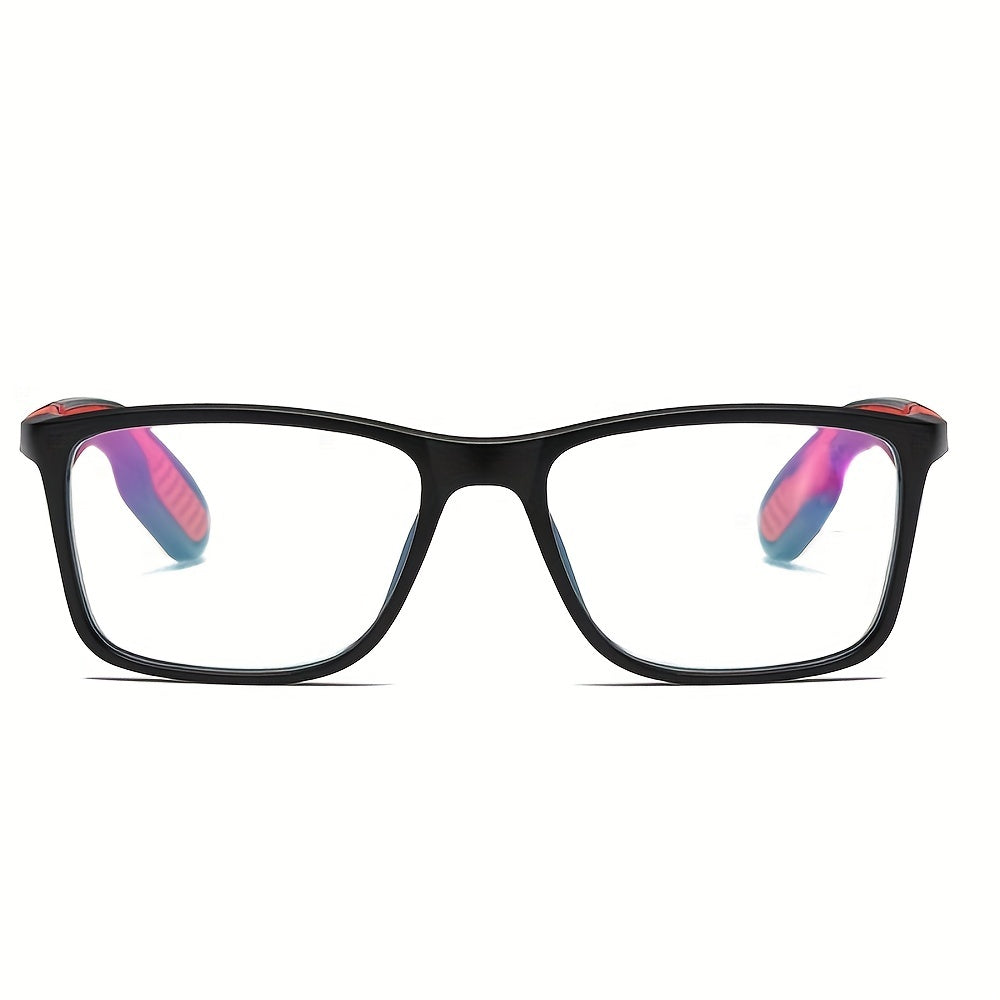Men's Vintage TR90 Square Reading Glasses Anti Light Hyperopia Eyewear