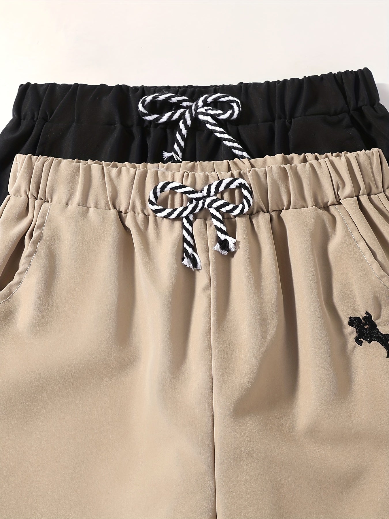 2pcs Boys Horses Print Shorts for Summer Kids Clothes