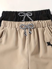 2pcs Boys Horses Print Shorts for Summer Kids Clothes