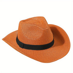 Vintage Style Sun Hat Solid Jazz Fedora Cap Beach Hats For Women Men