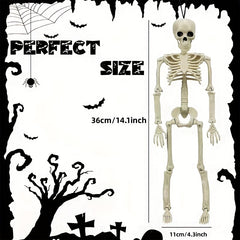 2pcs Halloween Skull Skeleton with Movable Joints - Halloween Gift