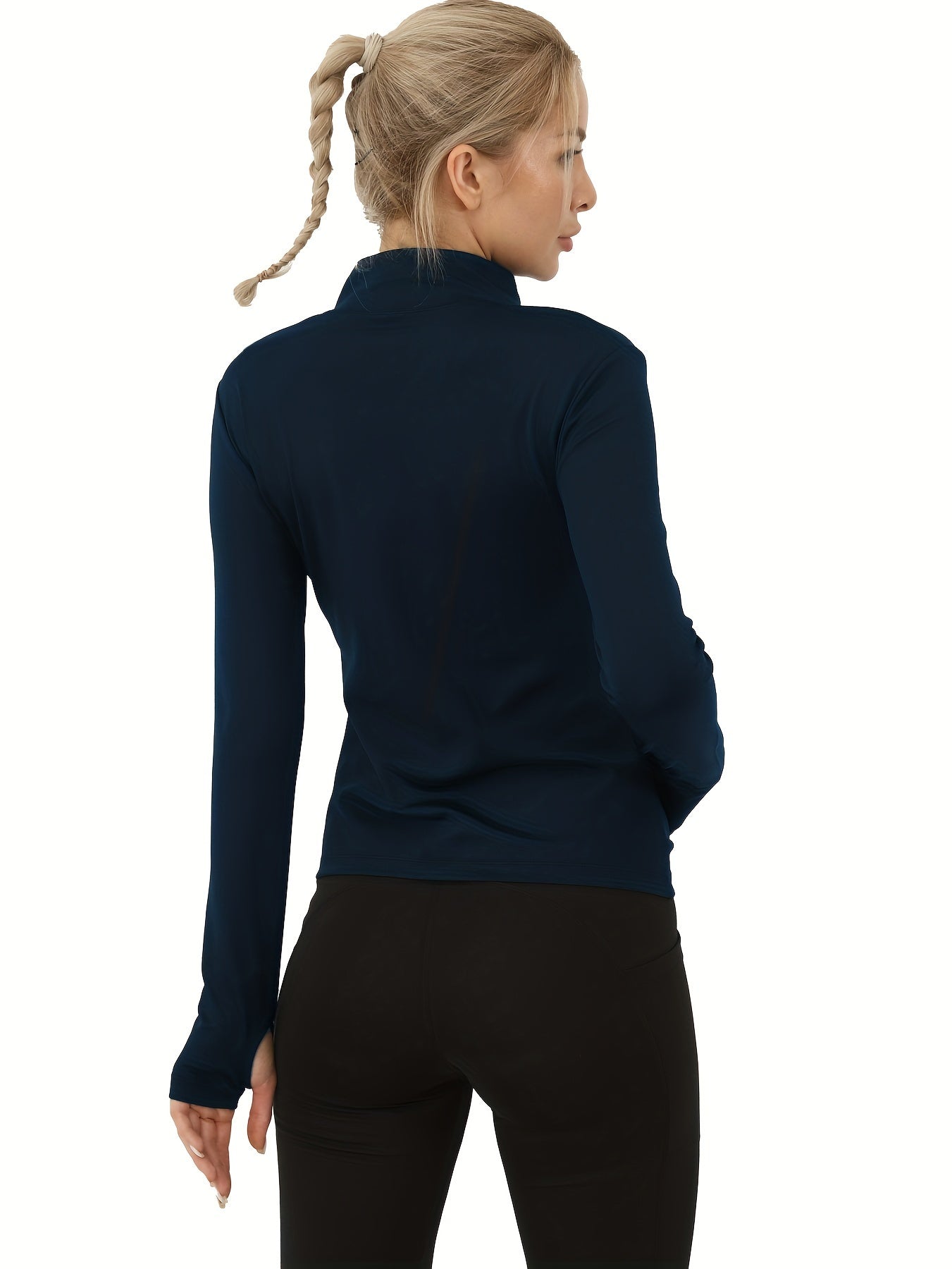 Women's Yoga Jacket Full Zip with Thumb Holes