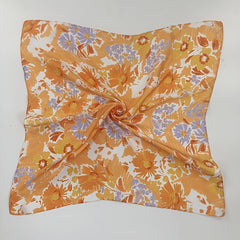 Floral Pattern Printed Vintage Scarves Small Headband Scarf Headscarf