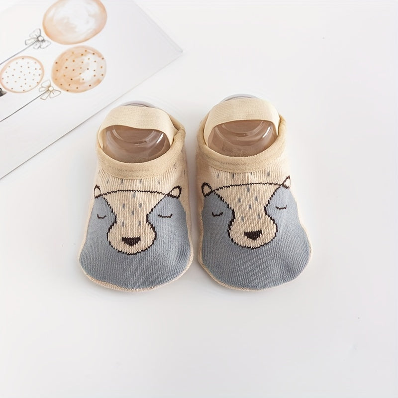 Baby Boys Cartoon Anti-Skid Floor Socks Soft Breathable Toddlers Socks