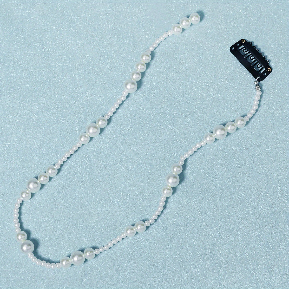 Faux Pearl Beaded Hair Clip Ponytail Jewelry Decoration