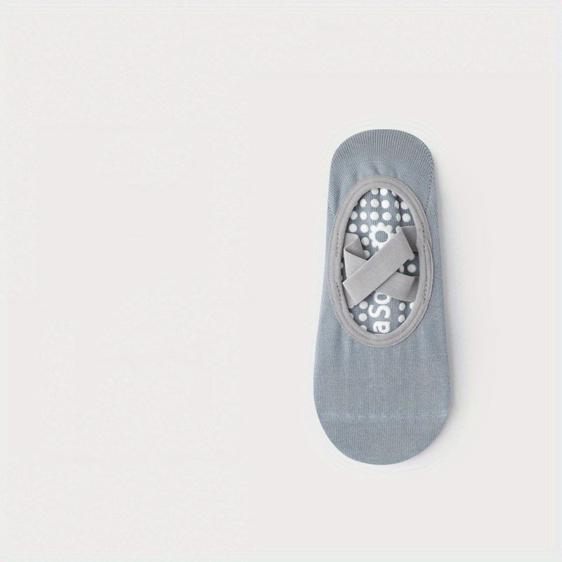 Criss Cross Yoga Socks with Anti Skid Grippers for Pilates