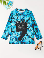 3D Print Kitty Friends Graphic T shirt for Girls