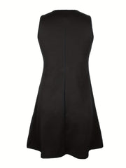 Rhinestone Cut Out Tank Dress Sleeveless Dress For Party