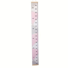 Pink Block Height Growth Chart Ruler for Kids Bedroom Nursery Wall Decor