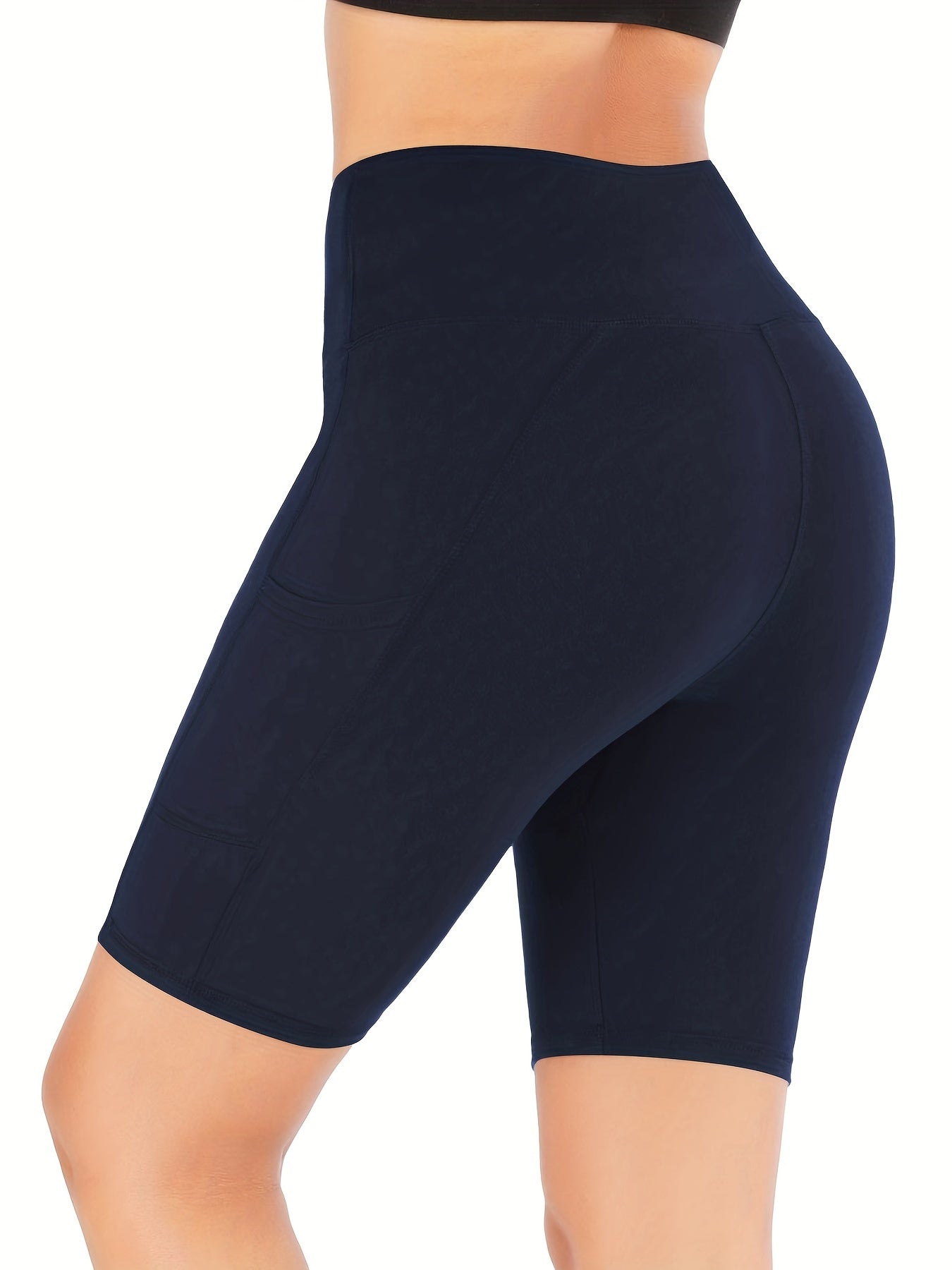 High Waist Skinny Biker Shorts Sports Yoga High Stretch Shorts