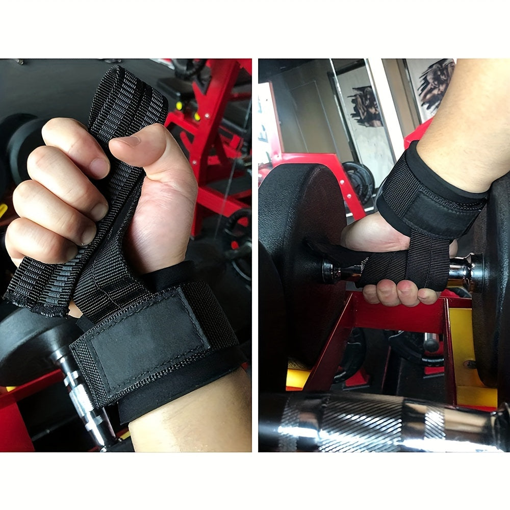 Fitness Wrist Band Pull up Grip Belt Palm Protection Straps