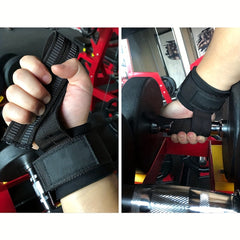 Fitness Wrist Band Pull up Grip Belt Palm Protection Straps
