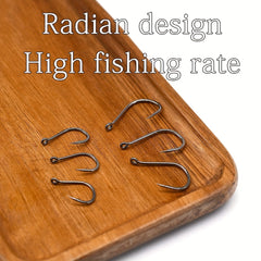 1000pcs High Carbon Steel Fishing Hooks 12 15 Barbed Fishhooks