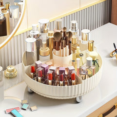 360-Degree Rotating Makeup Organizer Large Capacity for Vanity Bathroom Kitchen