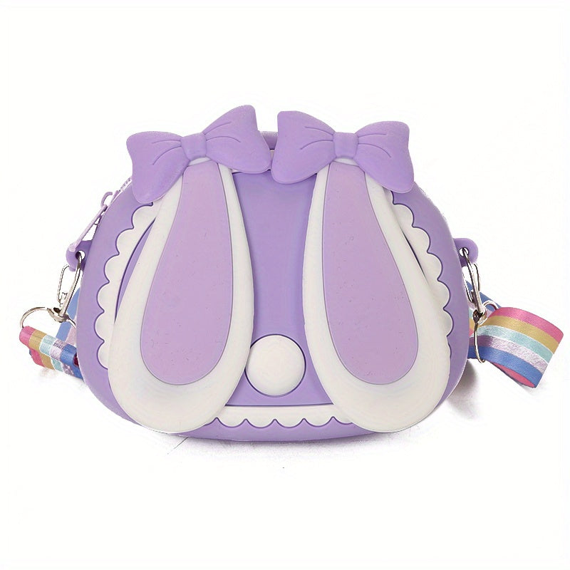 Rabbit Shape Silicone Crossbody Bag for Girls